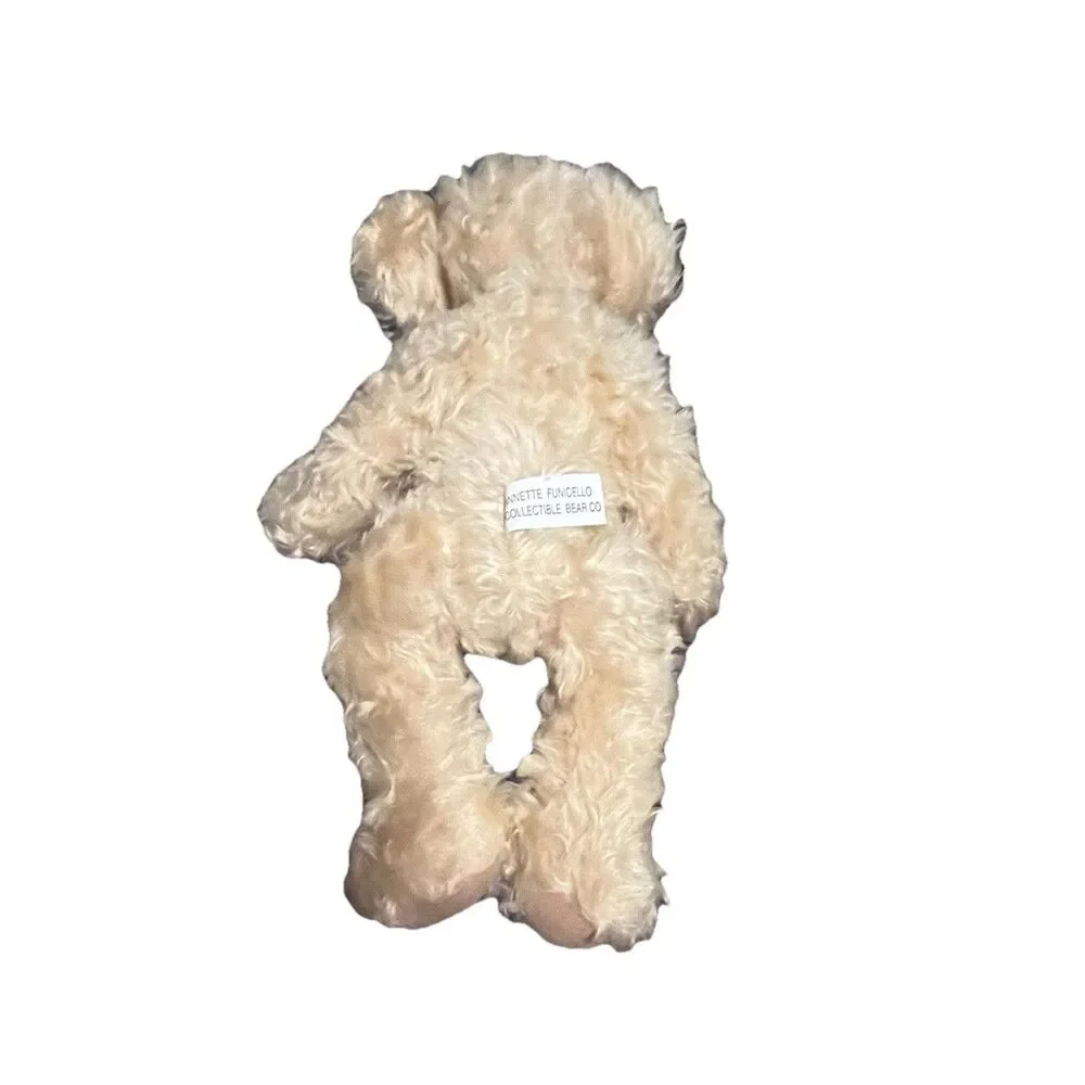 Vintage Annette Funicello Collectible Mohair Teddy Bear Jointed 13 Inch Tags Pin
